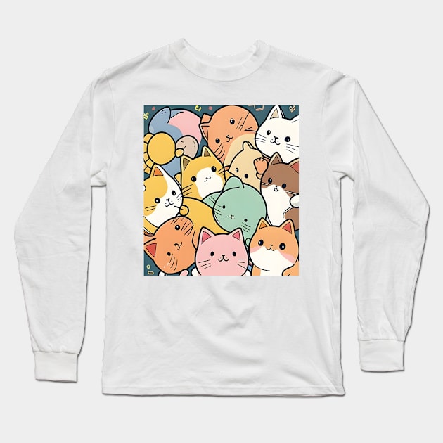 I Need All These Cats Cat Owner Cats - Funny Cats Long Sleeve T-Shirt by Freeman Thompson Weiner